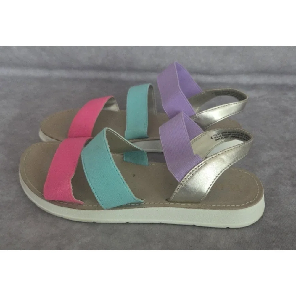 Childrens Place Girls Sandals Size 4 Multi Color